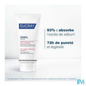 Ducray Sabal Argeal Dag. Sh Talgabsorberende 200ml