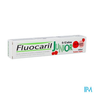 Fluocaril Tandpasta Junior Rood Fruit 75ml Nf