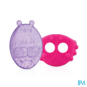 Nuby Koelbijtfiguur diertjes met beschermhoes - 3m+