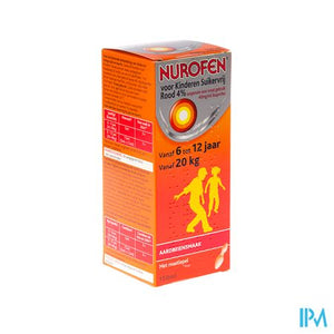 Nurofen Kind Suikervrij 4% Aardbei Orale Susp150ml