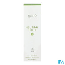 Afbeelding in Gallery-weergave laden, Gano Care Neutral 10% Cbd Olie 15ml
