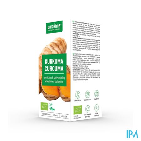Purasana Vegan Kurkuma Bio Caps 120