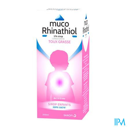 Muco Rhinathiol 2% Sir Inf Z/suiker 200ml