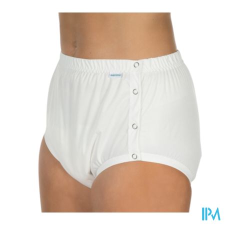 Suprima 1288 Slip Pes Pu + Drukknop Unisex Wit Xl