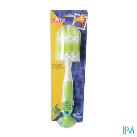 Nuby Flessenborstel met kleinere speenborstel en zuignap