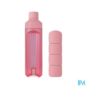 Yos Water Bottle & Pill Box Daily Perfect Pink