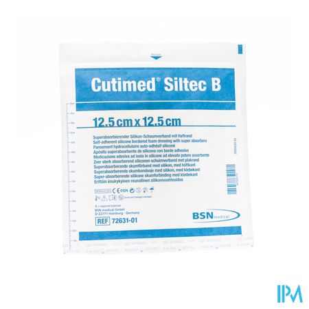 Cutimed Siltec B Kp Steriel 12,5x12,5cm 1 7328401