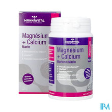 Charger l'image dans la galerie, Mannavital Magnesium + Calcium Mariene V-caps 120
