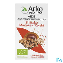 Charger l'image dans la galerie, Arkocaps Shiitake Maitake Reishi Bio Caps 40
