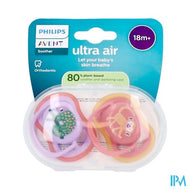 Philips Avent Fopspeen +18m Air Lila/fuchsia Des.2
