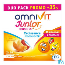 Afbeelding in Gallery-weergave laden, Omnivit Junior Gummies Duopack -35%

