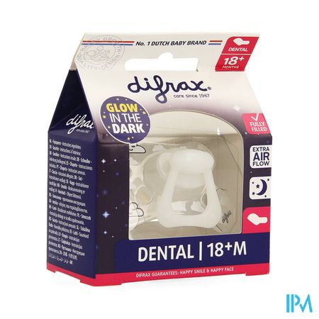 Difrax Fopspeen Dental +18m Nacht