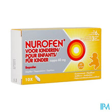 Load image into Gallery viewer, Nurofen Kind 60mg Suppo 10x60mg
