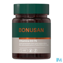 Afbeelding in Gallery-weergave laden, Vitamine D3 75mcg/ 3000 Ie Softcaps 120 Bonusan
