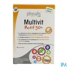 Afbeelding in Gallery-weergave laden, Physalis Multivit Actif 50+ Comp 30
