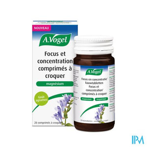 A.vogel Focus & Concentratie Kauwtabl 28