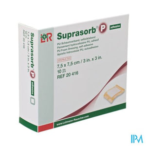 Suprasorb P Schuimverb Pu Wcl 7,5x 7,5cm 10 20416