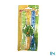 Nuby Lepel met lange handgreep - 3stk - 6m+