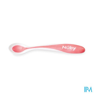 Nuby Warmtegevoelige lepel met zachte rand - 2stk - 3m+