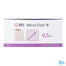 Afbeelding in Gallery-weergave laden, Embecta Microfine Ins.spuit0,5ml 30g 8mm100 324825
