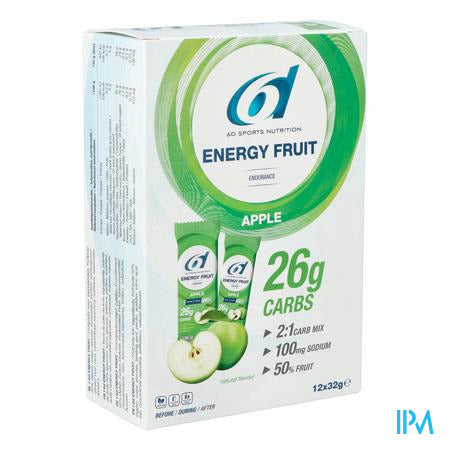 6d Sixd Energy Fruit Apple 12x32g