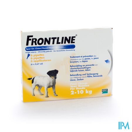 Frontline Spot On Hond 2-10kg Pipet 6x0,67ml