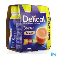 Delical Effimax 2.0 Vezels Aardbei 4x200ml