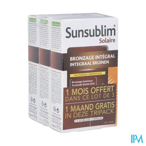 Sunsublim Integraal Bruinen Tripack Caps 3x30