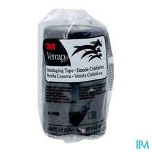Afbeelding in Gallery-weergave laden, 3m Vetrap Zwart Elastisch Steunverband 10cmx450cm
