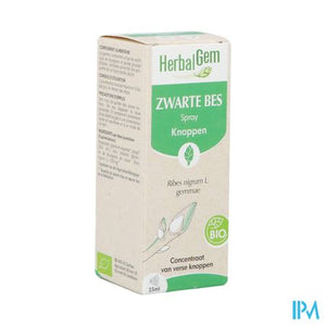 Herbalgem Zwarte Bes Bio Spray 15ml