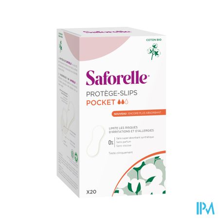 Saforelle Coton Protect Inlegkruisjes Pocket 20