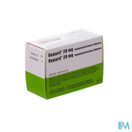 Reparil Impexeco 20mg Maagsapresist Comp 100 Pip