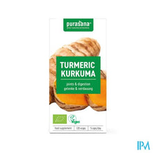 Afbeelding in Gallery-weergave laden, Purasana Vegan Kurkuma Bio Caps 120
