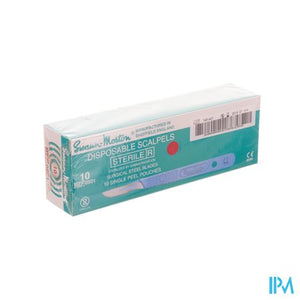 Scalpel S.m Disposable Steriel Nr10 10