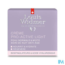 Load image into Gallery viewer, Widmer Nacht Creme Pro-active Light Parf Pot 50ml
