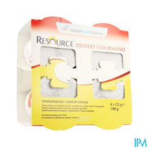 Charger l'image dans la galerie, Resource Dessert Gourmand Vanille 4x125g 12318667
