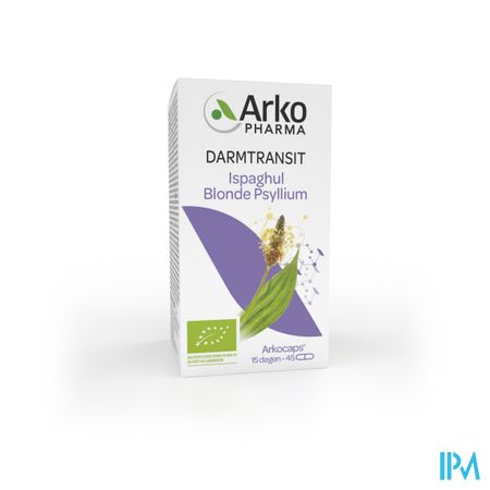 Arkogelules Ispaghul Psyllium Blond Bio Caps 45