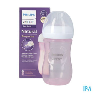 Philips Avent Natural 3.0 Zuigfles Roze 260ml