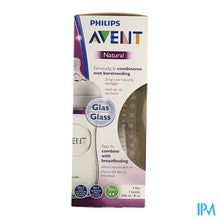 Afbeelding in Gallery-weergave laden, Philips Avent Natural 2.0 zuigfles 240ml Glas SCF053/17
