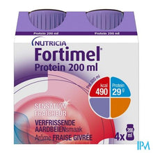 Charger l'image dans la galerie, Fortimel Protein 200ml Aardbei Verfrissend 4x200ml
