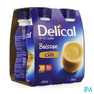 Delical Melkdrank Hp-hc Koffie 4x200ml Cfr4278644