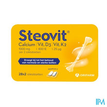 Afbeelding in Gallery-weergave laden, Steovit Calcium/vitd3/vit K2 1000mg/880iu Comp2x28
