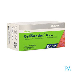 Cetirizine Sandoz comp 100 X 10mg