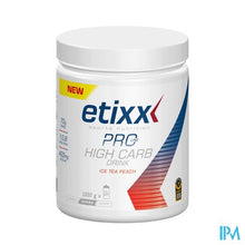 Afbeelding in Gallery-weergave laden, Etixx Pro Line High Carb Drink Ice Tea Peach 1000g
