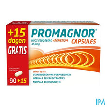 Charger l'image dans la galerie, Promagnor: Hoog Gedoseerd Magnesium 450mg (90+15 capsules)
