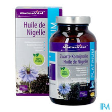 Load image into Gallery viewer, Mannavital Zwarte Komijnolie Platinum Softgels 120
