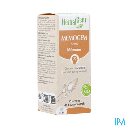 Herbalgem Memogem Spray Bio 15ml