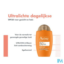 Afbeelding in Gallery-weergave laden, Avene Zon Spf50+ Ultra Fluid Perfector 50ml
