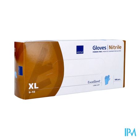 Abena Excellent Handschoen Nitrile Xl Blauw