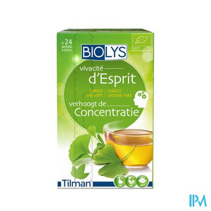 Biolys Ginkgo Groene Thee Sach 24